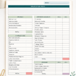 Illustration d'un budget familial avec des outils de gestion financière.