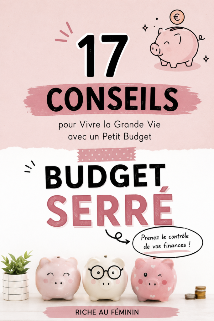 Une femme souriante dans un cadre élégant tout en respectant son budget.