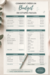 Image d'une femme réalisant un budget sur un ordinateur portable.