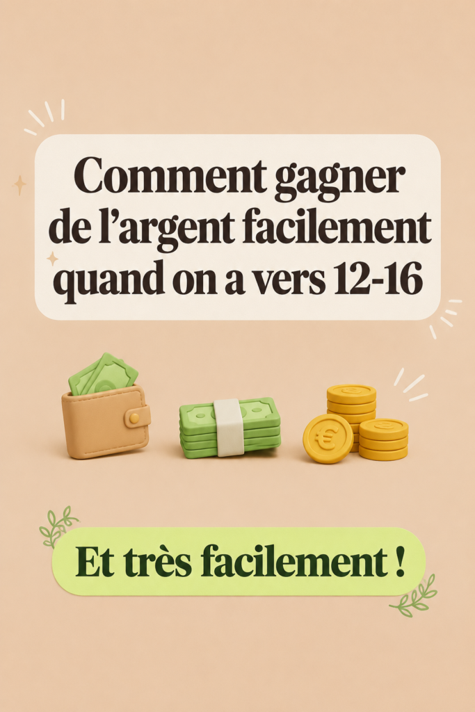 Un jeune adolescent souriant tenant des billets de banque, représentant l'idée de gagner de l'argent facilement.