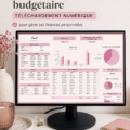 Un modèle de planificateur de budget 2025 avec des graphiques et des sections à remplir. Idéal pour organiser ses finances personnelles.