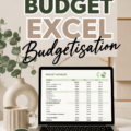 Modèle de budget Excel affichant des colonnes de dépenses et de revenus.