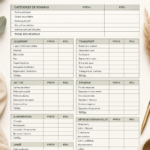 Femme utilisant un tableau de budget pour gérer ses finances