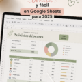 Template de budget esthétique sur Google Sheets pour 2025