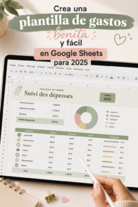 Template de budget esthétique sur Google Sheets pour 2025