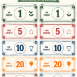 Modèle d'argent fictif imprimé, coloré et attrayant pour des activités ludiques.