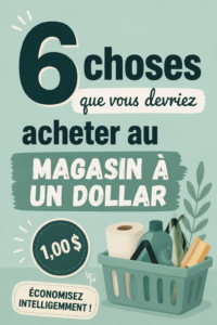 Produits variés en magasin de 1 dollar