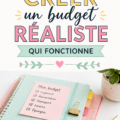 Femme en train de créer un budget réaliste sur son ordinateur