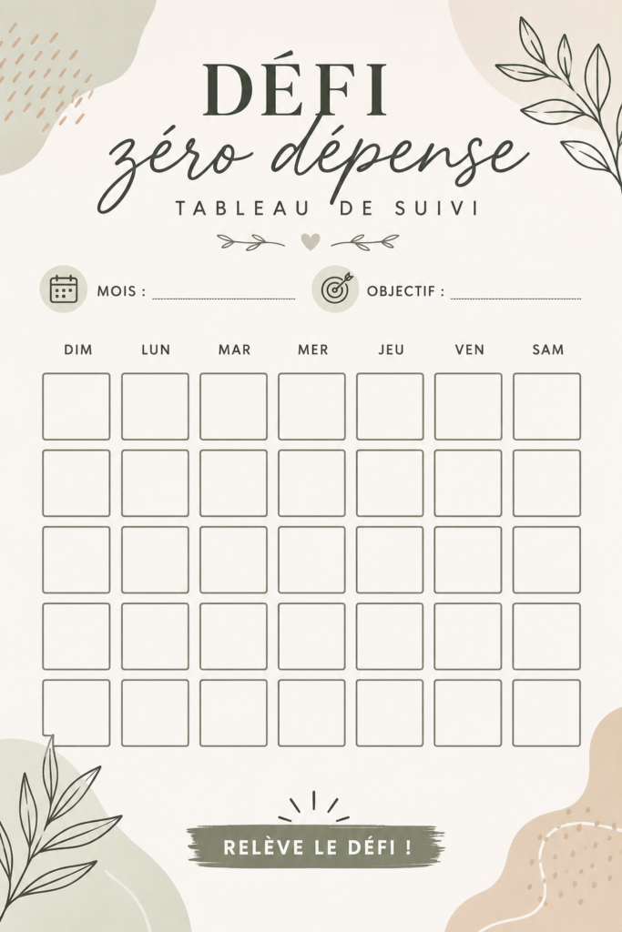 Femme regardant un plan de défi sans dépenser avec un sourire.