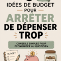 Illustration d'un budget mensuel avec des calculs sur une table.