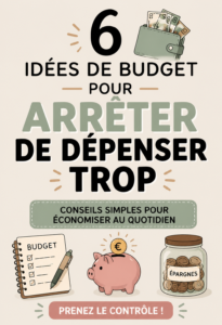 Illustration d'un budget mensuel avec des calculs sur une table.