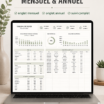 Capture d'écran d'un modèle de budget Google Sheets gratuit, montrant les catégories de dépenses et les revenus.