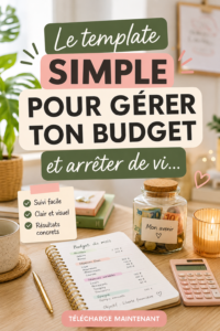 Femme utilisant un modèle de budget sur une tablette