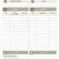 Tableau pratique pour suivre les revenus et dépenses personnelles.