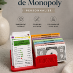 Un jeu de Monopoly personnalisé avec des propriétés et des joueurs uniques