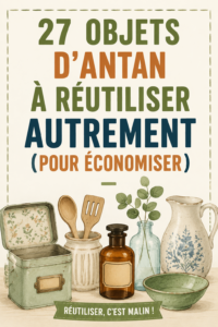 Des objets du quotidien réutilisés de manière créative