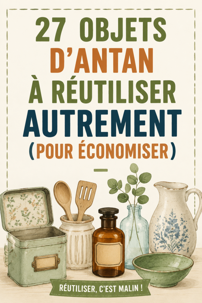 Des objets du quotidien réutilisés de manière créative