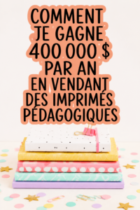 Femme souriante travaillant sur la création d'imprimés éducatifs à la maison.