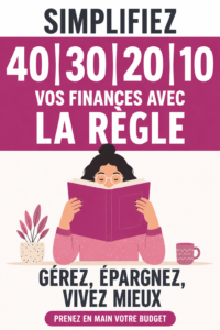 Une femme souriante gère son budget en appliquant la méthode 40-30-20-10.