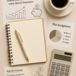 Femme examinant des graphiques de budget sur son ordinateur pour gérer ses finances.