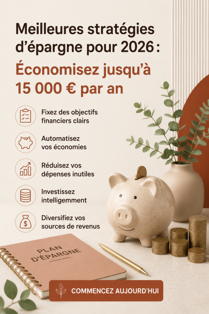 Femme souriante regardant son budget avec un ordinateur et un carnet d'épargne