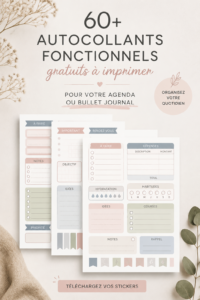 Autocollants pratiques gratuits à imprimer pour l'agenda