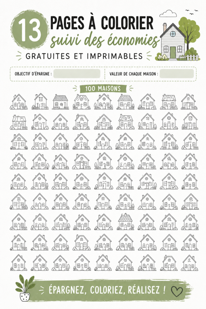 Collection de pages à colorier gratuites dédiées à l'épargne