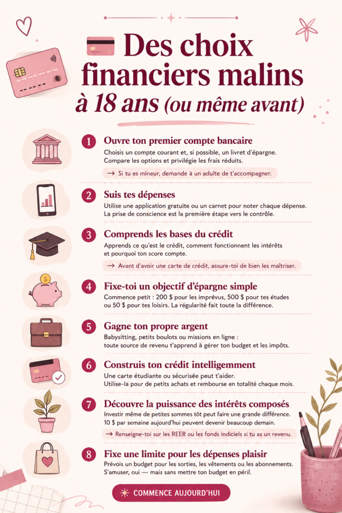 Jeune femme souriante regardant des documents financiers pour mieux gérer son argent.