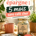 Femme réfléchissant à son budget avec une tasse de café abordable