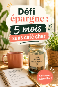 Femme réfléchissant à son budget avec une tasse de café abordable