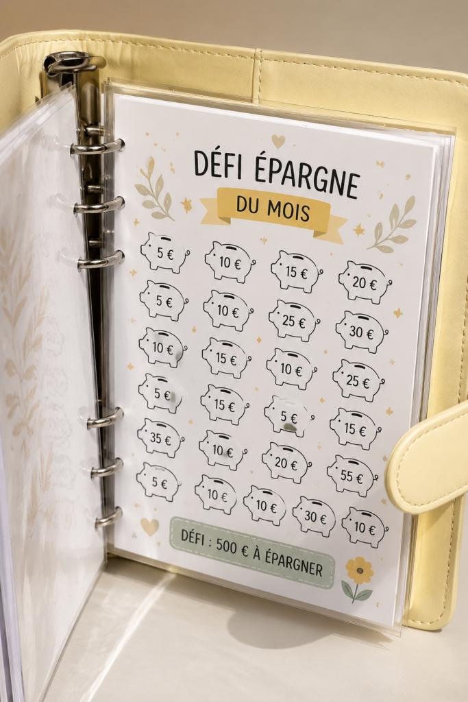 Classement de différentes méthodes d'épargne pour réussir un défi mensuel.