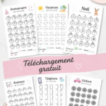 Femme heureuse montrant un plan d'épargne avec des graphiques et des calculs.