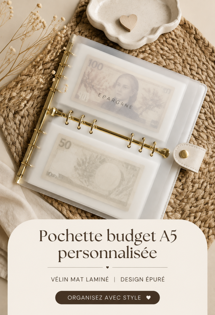 Gestion de budget avec des enveloppes A5 bien organisées.