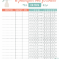 Imprimables gratuits pour la gestion de budget féminin