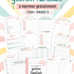 Organisateur de gestion domestique gratuit affiché sur un bureau