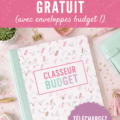 Image d'un binder de budget élégant avec des enveloppes colorées pour la gestion des finances personnelles.