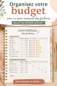 Femme utilisant un planificateur de budget pour organiser ses finances personnelles