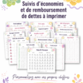 Femme utilisant un calculator pour suivre ses économies de manière organisée.