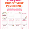 Image d'un planificateur de budget ouvert avec des stylos colorés, symbolisant la gestion des finances personnelles.