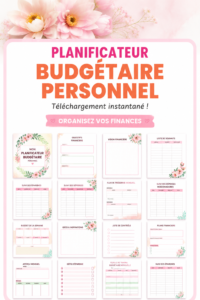Image d'un planificateur de budget ouvert avec des stylos colorés, symbolisant la gestion des finances personnelles.