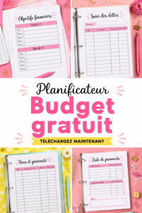 Femme utilisant un planificateur de budget imprimable pour organiser ses finances personnelles.