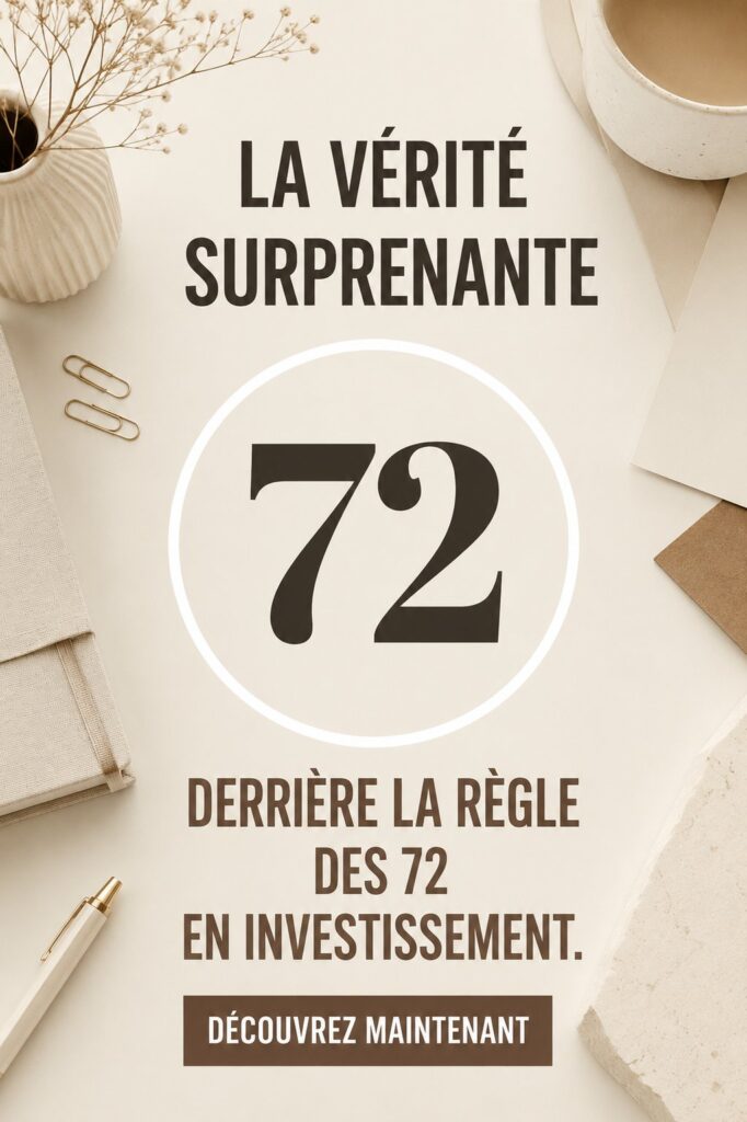 Une femme souriante examinant une feuille de calcul sur ses investissements, illustrant la règle des 72 et la gestion financière.