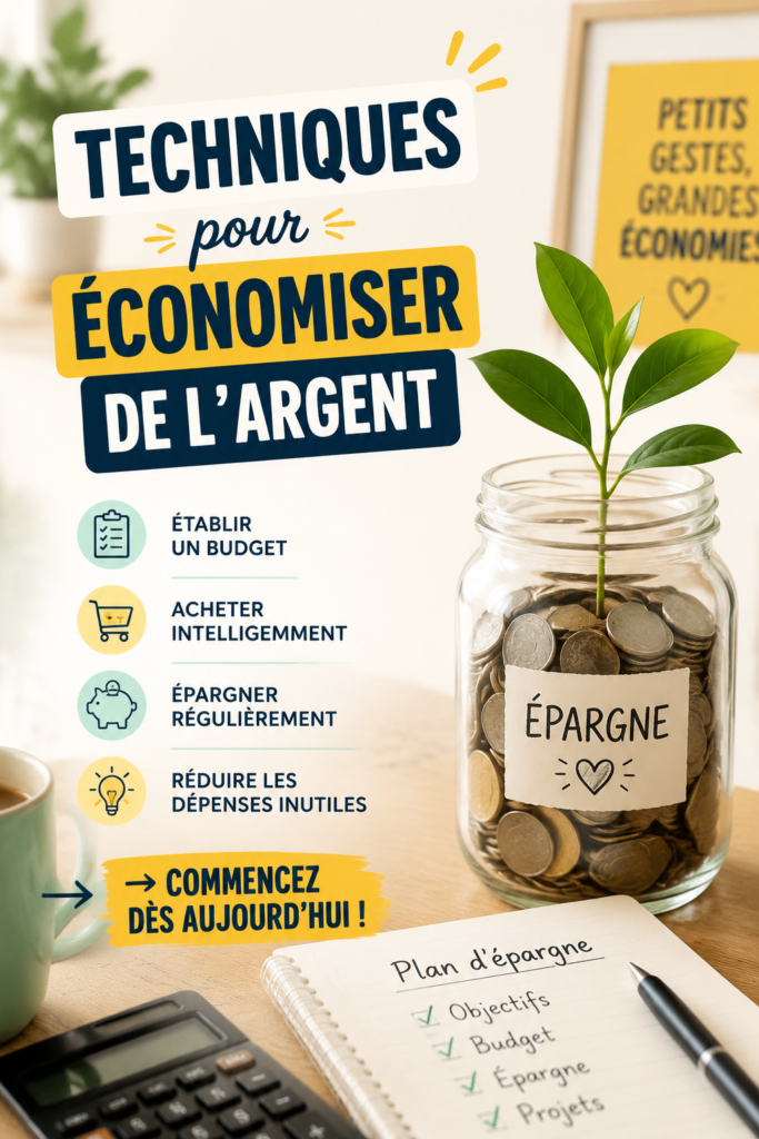 Femme souriante calculant ses économies avec un carnet et un crayon, représentant la gestion des finances personnelles.
