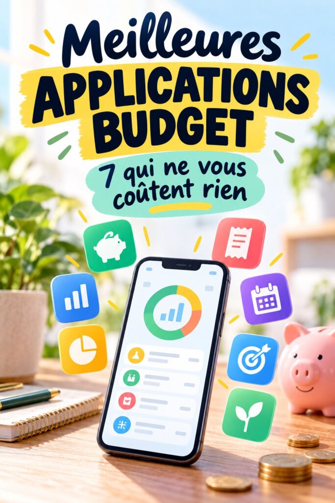 Capture d'écran d'une application de budget gratuite sur un smartphone