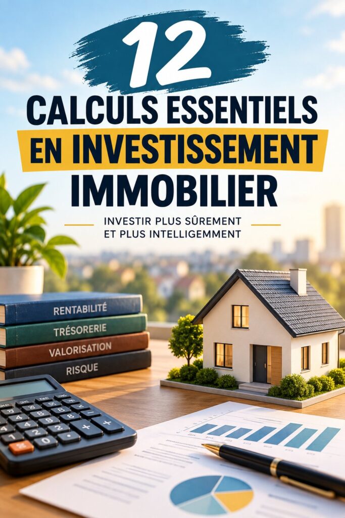 Infographie sur les calculs immobiliers essentiels pour investir avec succès.
