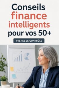 Femme de 50 ans examinant ses finances avec des documents devant elle