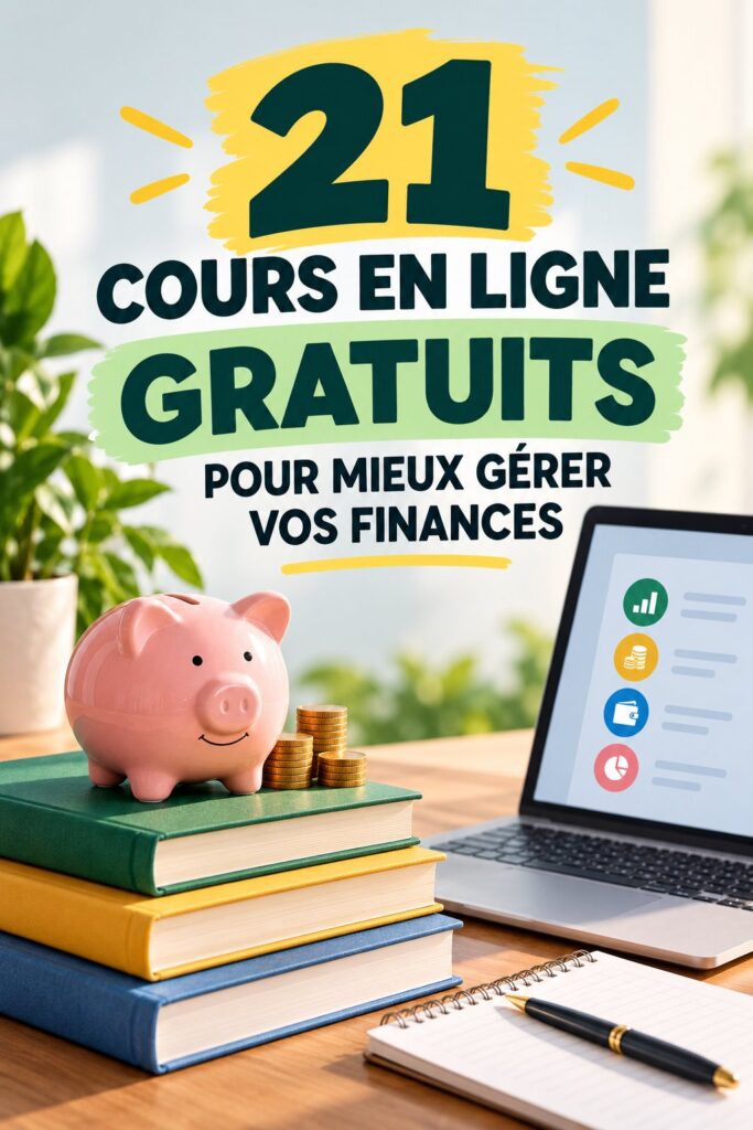 Une femme en train d'apprendre la finance personnelle en ligne sur son ordinateur.