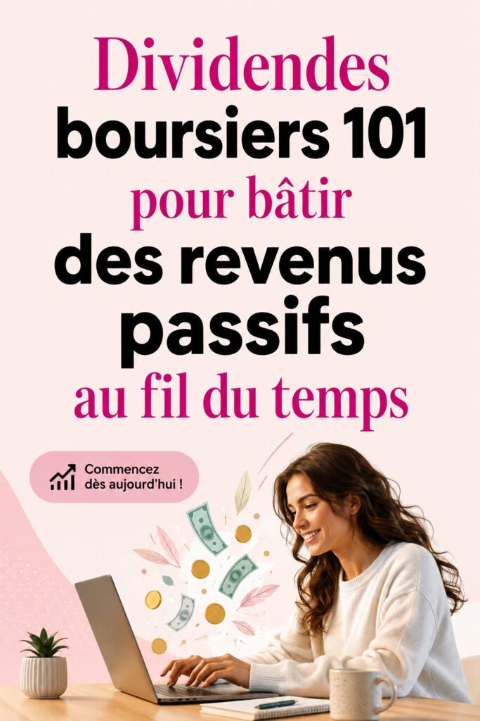 Femme souriante regardant un graphique sur des investissements en dividendes d'actions.