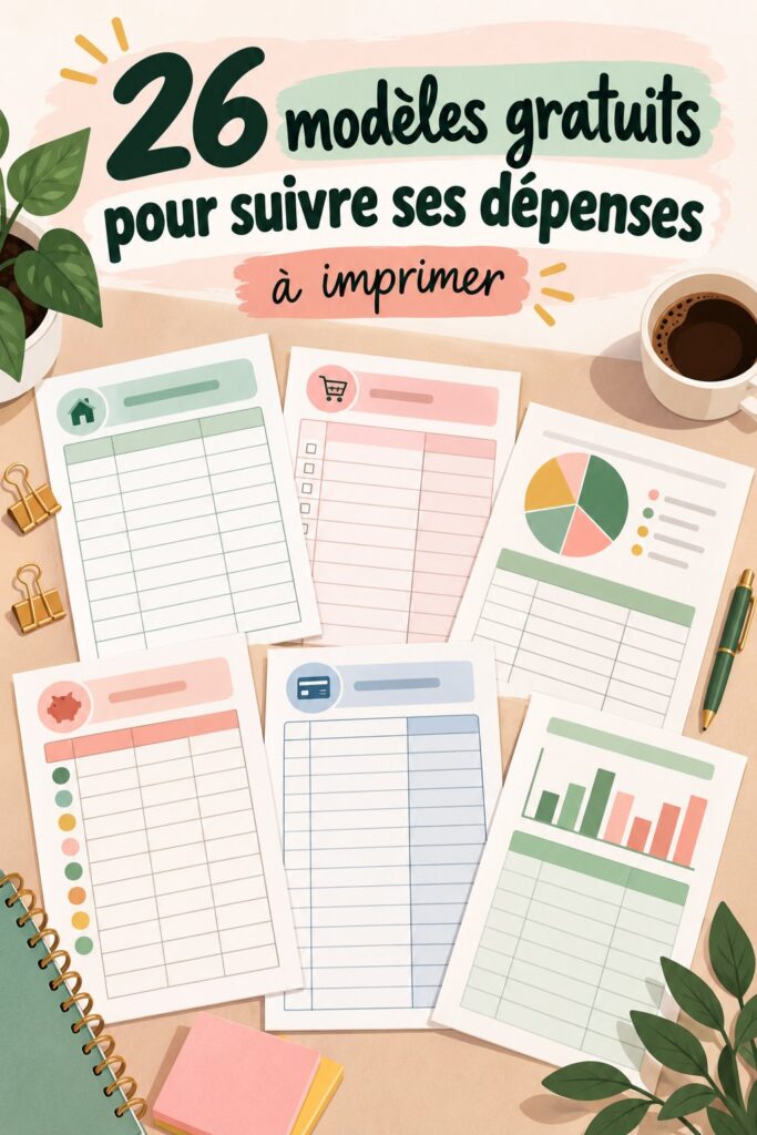 Modèles de feuilles de suivi des dépenses à imprimer