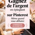 Femme travaillant sur son ordinateur tout en utilisant Pinterest pour gagner de l'argent